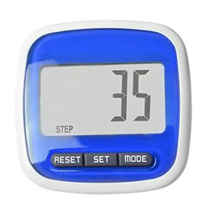 HoveeLuty Podomètre de Poche avec Clip de Ceinture, Compteur Pas Poche, podomètre, Compteur Distance Marche, Calories avec Grand écran LCD et Clip Ceinture (Bleu), Course (thouandWei, neuf)