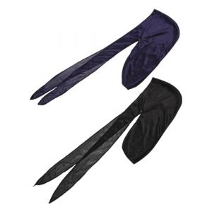 OATIPHO 2 Pièces Chapeaux Longue Queue pour Garçon Fille de Bonnet Souple Casquettes de Bain Nuit Confortables et pour Cosplay et Noir et Bleu Marine (Tsun Ki-sung, neuf)