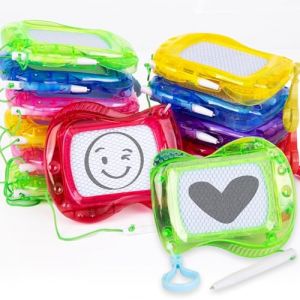 Neuytiky 12 Pcs Mini Ardoise Magique Porte-cl&eacute;s,Mini Ardoise Effacable Magn&eacute;tique, Mini tableau &agrave; peindre,Mini Ardoise &agrave; Dessin Magique Jeu Educatif, Anniversaire des enfants Cadeaux de No&euml;l (SIA THE REAL OUTLET, neuf)