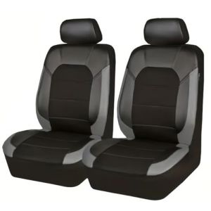 YUUSA Housse de si&egrave;ge de Voiture pour Mini Cooper R56 2006 2007 2008 2009-2014, Car Confortable Respirant Nonslip Protection, Housses de Si&egrave;ge de Voiture Avant,B Black Grey (suiyueheng, neuf)