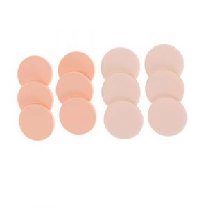 CALLARON 12pi&egrave;ces Houppette &agrave; Poudre Ronde Pour Poudre Houppette &Eacute;ponge Cosm&eacute;tique Pour Appliquer Usage Maison Et Voyage (Raindrops On Roof, neuf)