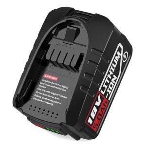 Batterie de Rechange, 18 V, Compatible avec Les Outils Bosch pour la Maison et Le Jardin, Batterie 18 V 5,0 Ah pour Gloria Bosch 18 V PBA PSB PSR (HavenHarmo, neuf)