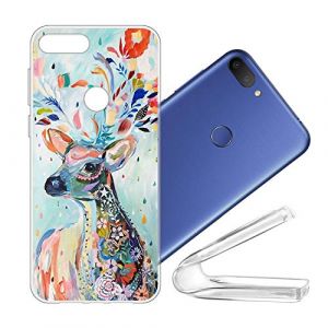 vingarshern Coque Alcatel 1S (2019) 5024D/5204F Housse Cover Anti Choc Protection,Ultra Fine Bumper Case &Eacute;tui Alcatel 1S 2019 Coque en Silicone Souple Back Couverture,Cerf (YOUKARSHERN, neuf)