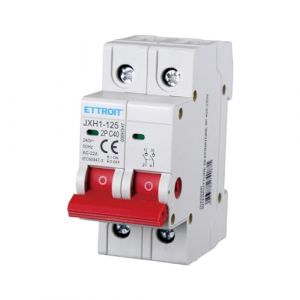 A2ZWORLD Interrupteur sectionneur 2P 240 VAC, 25 A, 40 A, 63 A, montage sur rail DIN, occupe 2 modules (40 A), Disjoncteur (A2ZWORLD-FR, neuf)