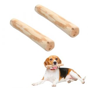 2 Pièce Bois à Mâcher pour Chien,Jouet à Mâcher en Bois De Caféier Naturel,Jouets à Mâcher pour Chiens pour Chiens Agressifs, Santé Dentaire des Chiens, Entraînement des Muscles De Masticatio (Marjoramy, neuf)