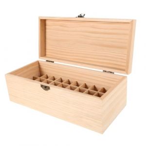 OUNONA Bo&icirc;te Bois pour Huiles Essentielles Compartiments Organisateur Multifonction pour Rangement et Huiles Aromath&eacute;rapiques Coffret &Eacute;l&eacute;gant pour Usage Domestique et Professionnel (Gustell, neuf)