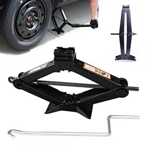 Cric Voiture 2T, Cric &agrave; Ciseaux &Eacute;paissi de Haute Qualit&eacute;, Cric pour Voiture Portatif, Gamme de 105-385mm, Elevateur Ciseaux 2 Tonnes pour Auto, Camions, Berlines, Fourgonnettes, MPVs (G-Star888, neuf)