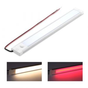 acegoo 12V Barre de Lumi&egrave;re Camping-Car &Eacute;clairage Int&eacute;rieur 4,5W 470lm Dimmable pour Voiture Van Camion Bateau Caravane Cabine Auto avec interrupteur et Veilleuse rouge (3000K) (Acegoo EU, neuf)