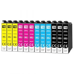 Yowell 12x Cartouches d'encre 16XL compatibles avec Epson 16 16XL Multipack pour Workforce WF-2760 WF-2630 WF-2510 WF-2660 WF-2750 WF-2650 WF-2540 WF-2530 WF-2520 (YOYYowell, neuf)