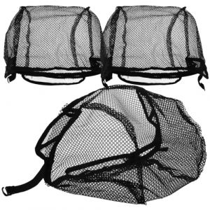 TOPBATHY 3 pi&egrave;ces Bonnet Perruque Maille Noire Cagoule Filet Cheveux Perruque Femme Confortable et Antid&eacute;rapant Accessoire Pratique pour Coiffures et Tissages (Parham Ring, neuf)