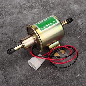 Pompe &agrave; carburant &eacute;lectrique, Pompe Gasoil 24V, Pompe &agrave; carburant &eacute;lectrique universelle pour bateau et voiture, 24V Filtre en ligne Essence Diesel Remplacement (Or) (Youluu-cd, neuf)