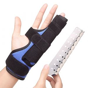 Attelle fracture du boxeur, Attelle d'auriculaire et d'annulaire pour redresser, attelle doigt, attelle auriculaire, attelle main doigt, atele metacarpien, orthèses de doigt pour doigt cassé, L/XL (Scurnhau EU, neuf)