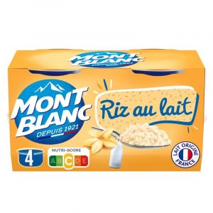 Dégustez l'Élégance: Crème Mont Blanc riz au lait vanille 4x125g Savourez la Tradition dans de délicieuses coupelles ! Coulis de Vanille - Le Lot De 3 (Franc shopping, neuf)
