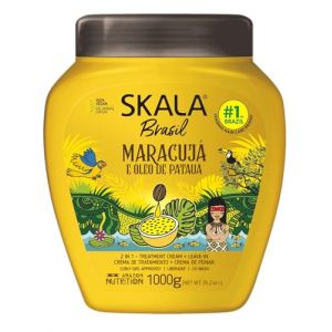 SKALA - Après-Conditionneur Brasil Maracuja e Óleo de Pataua - Contient Beurre de Karité et Panthénol - Sans Sulfates, Parabènes, Silicones, Pétrolatum et Huile Minérale, Multicolore, 1000 ml (Mega dealings, neuf)