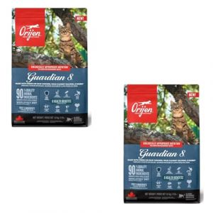 Orijen Guardian 8 | Pack Double | 2 x 340 g | Croquettes pour Chats Adultes | 90% d'ingr&eacute;dients d'origine Animale | avec des ingr&eacute;dients Frais ou Crus de volaille et de Poisson (FeedMyAnimal, neuf)