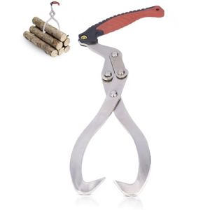 Pince &agrave; b&ucirc;che, Pince &agrave; b&ucirc;ches de Jardin, longueur totale 44,7 cm, crochet de levage de b&ucirc;che, Taille maximale 30 cm, outil de transport de b&ucirc;ches, Pinces de Levage de b&ucirc;ches antid&eacute;rapantes (Yinerte, neuf)