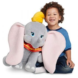 Disney Store Grande Peluche Dumbo, 58 cm, Personnage Iconique en Position Assise avec d&eacute;tails brod&eacute;s et Oreilles 3D, Convient &agrave; Tous Les &acirc;ges (Ferro Stars, neuf)