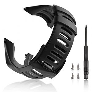 bracelet de montre de rechange Suunto Ambit 1 2 3 en caoutchouc pour lib&eacute;ration rapide en silicone doux et agr&eacute;able pour la peau 22 mm (CanWeiThanks, neuf)