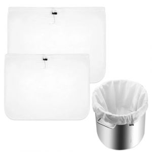 YUVKIN Lot de 2 pi&egrave;ces, Filtre &agrave; houblon 100 microns, Sac pour Brassage, R&eacute;utilisable Poche avec Cordon en Cuisine pour Vin Bi&egrave;re, Fruits, Lait V&eacute;g&eacute;tal et &Eacute;tamine Alimentaire Tamis (46x40cm + 66x56cm) (HerEdit, neuf)