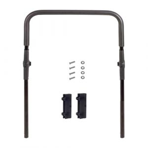 Fixation de Poignée de Poussée de Wagon de Camper, Poignée de Poussée Pliable pour Chariot D'épicerie Extérieur, Poignée de Poussée pour Chariot D'épicerie Universelle, Fbarre de Traction Amovible (KESOTO, neuf)