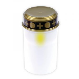 Bestlivings Lanterne funéraire LED (1 pièce) résistante aux intempéries – Bougie funéraire LED avec effet vacillant réaliste – Fonctionne avec piles – Bougie de cimetière avec longue durée de (bestcount, neuf)