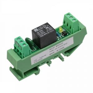 Carte de relais Rail 1 canal 5V 12V 24V 48V 110V 230V, relais avec Interface relais électromagnétique 1 pièce(FY-T731-48VACDC) (梁晶, neuf)