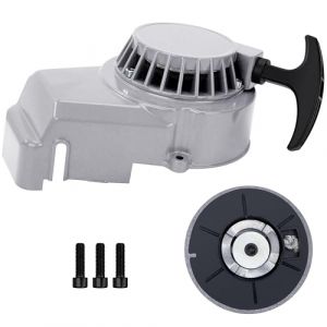 Tunejoy Tirez D&eacute;marreur Lanceur de Moto D&eacute;marrage Facile &agrave; Tirer Aluminum pour 2 Stroke 47cc 49cc ATV Mini Moto Pocket Bike Dirt Bike Argent (HYPER SHOP SRL, neuf)