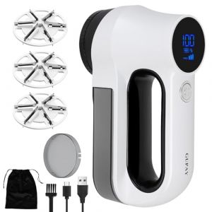 GUPAY Rasoir Anti Bouloche Électrique – Machine Anti Peluche Vêtements, Écran LED, 6 Lames, 3 Vitesses Réglables, Rechargeable Batterie Charge Rapide 2500mAh avec Verrou de Sécurité​ (Studiopal-EU, neuf)