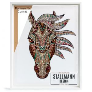 Stallmann Design - Cadre à joints creux - 40 x 40 cm - Blanc - Cadre pour photos - Châssis - En bois MDF - Pour toiles (Stallmann Design, neuf)