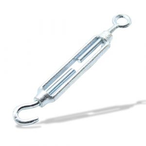 DOJA Barcelona Tendeur CableCrochet et œil M10 Acier Galvanise - PACK 2 - Pour Fil A Linge - Durable et Tendeur Corde Fiable - Installation Ajustable - Montage Rapide de Cable et Sans Effort (DOJA Barcelona, neuf)