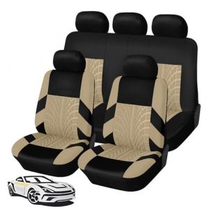WFYBMB Housse Siege Voiture pour Citroen DS3/DS3 Racing/DS3 Cabrio/DS4/DS5/DS3 Crossback/DS 4S, Housses de Siège de Voiture Imperméable Et Respirant Amovible Confortable Protecteurs de Siège (suiyueheng, neuf)