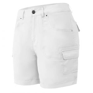 Générique Short de Randonnée Cargo pour Femme Shorts Bermuda Été Léger et Imperméable à Séchage Rapide Shorts Militaire avec Multi-Poches Jogging Short Casual pour La Golf Camping Voyages (kWEX, neuf)