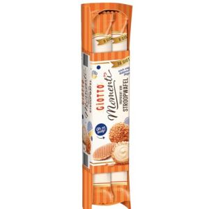 Chocolat Allemagne Ferrero Giotto Moments Stroopwaffel, 4 barres de crème de lait et de noisettes Gaufre au sirop, 154 g, Giotto Stroopwaffel (PAStation, neuf)