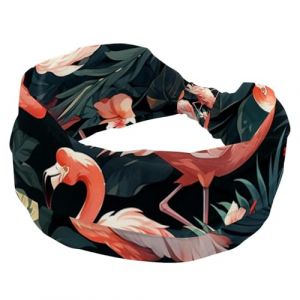 1 lot de bandeaux &eacute;lastiques antid&eacute;rapants pour femmes, bandeau de sport en tissu doux pour entra&icirc;nement, yoga, accessoires de cheveux tendance, rose flamant rose, 536 (GRBXVHD, neuf)