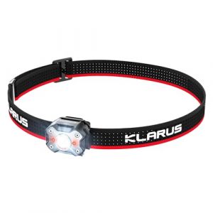 KLARUS HM3 Lampe Frontale Rechargeable 670 lumens + lumière Rouge d'avertissement, Lampe d'épaule réglable à 180 ° et Lampe à Pince, adaptée au Camping, à la pêche, à la Promenade du Chien (Klarus® EU Store, neuf)