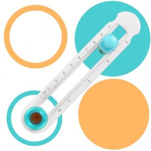 lomdung Coupeur de Papier Circulaire, pour Diamètres 2-20 CN, Cutter Circulaire Plastique Réglable, Cutter Papier Portable Rotatif, Craft Massicot Supplies, pour Une DéCoupe Simple et Rapide (CHUNYIN, neuf)