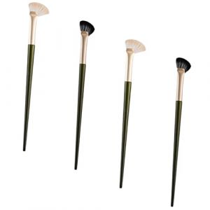 BIUDECO 4 Pièces Pinceaux Contour Nez Ergonomiques Brosses Multifonctions pour Fond de Teint Blush à Paupières Application Précise et Mélange Outil Modelage Visage (Cosenlong, neuf)