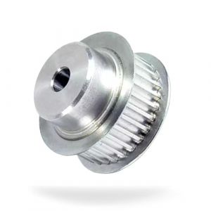 CMW - AT10Z016-031 - Poulies synchrones - Profil m&eacute;trique - Section AT10 - Pr&eacute; al&eacute;s&eacute;e (8mm) - 16 dents - Pas de 10 mm - Aluminium (ITAFRAN, neuf)