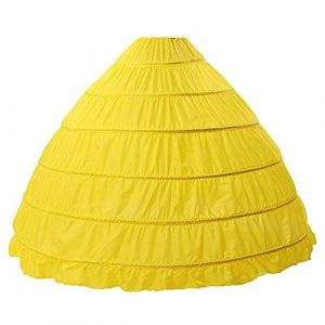 BEAUTELICATE Jupon Crinoline Mariage de Femme Long Vintage de Mariée 6 Cerveaux Plus Couleurs (BEAUTELICATE-FR, neuf)