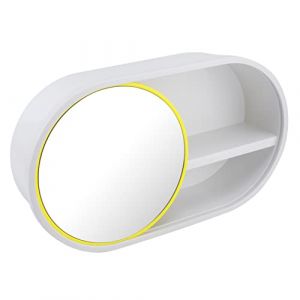 Baluue 1pièce Étagère Murale De Rangement Pour Cosmétiques Boîte De Rangement Pratique Et Décorative Jaune De Stockage Sans Perçage Pour Salle De Bain Bureau Chambre (Fortune Luck, neuf)