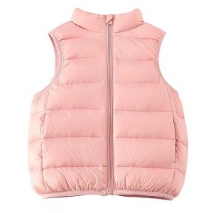 Happy Cherry Doudoune sans Manche Enfant 2-16 Ans Gilet en Duvet L&eacute;ger Fille Gar&ccedil;on Gilet Matelass&eacute; Chaude 100 (Gshishop, neuf)