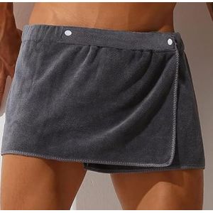 Jupe Homme Serviette de Sauna Kilt de Sauna pour Homme en Tissu Eponge Gris Kilt de Sauna en Tissu Éponge avec Boutons pour Homme Serviette de Sauna en Microfibre pour la Maison la Salle de Sport (Vastness Universe, neuf)