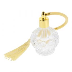 BIUDECO Flacon Parfum Vide Vintage Verre avec Poire Souple Refillable pour Parfum et Huile Essentielle Flacon Vaporisateur Élégant pour Cadeau et Usage Quotidien Couleur Couleur Aléatoire (XUETN, neuf)