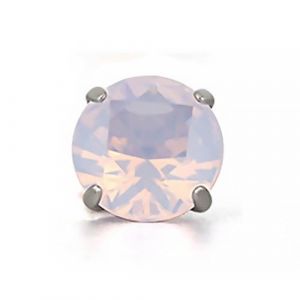 Inoki - Cristal de Quartz Rose sur titane pour tige 1.2mm vis interne ou micro-dermal - Jonc/Tige 1.2 mm, Diam&egrave;tre 2.5 mm (INOKI PIERCING, neuf)