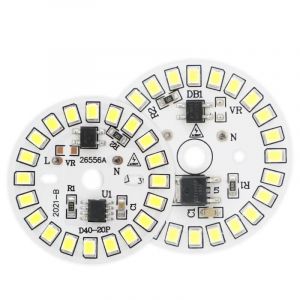 LIGHBIB Puce LED 3 W 5 W 7 W 9 W 12 W Pour Ampoule 90 Lumen/W 2835SMD Perles De Lumi&egrave;re Rondes AC 220 V-240 V Ampoule Puces Lampe D'&eacute;clairage,Blanc Chaud,12W 2 Pi&egrave;ces (LCXJOHH, neuf)