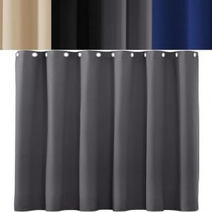 AMZYU Rideau Thermique Isolant, 170 x 250 cm Isolation Lumiere Anti UV Rideau Occultant pour Chambre &agrave; Coucher D&eacute;coration de Fen&ecirc;tre Plusieurs Tailles Lavable, Gris Fonc&eacute; (LvLiangPengYuDianZiShangWuYouXianGongSi, neuf)