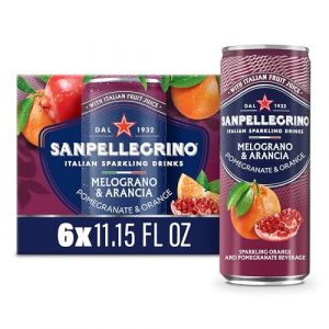 San Pellegrino Sanpellegrino – Boisson pétillante italienne Melograno et Arancia, boisson pétillante à l'orange et à la grenade, canette de 30 ml (Speedyshop livraison rapide, neuf)