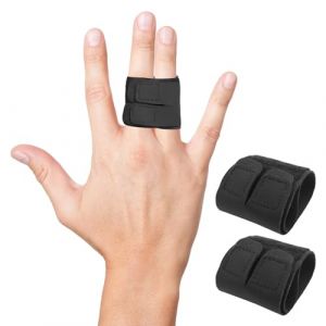 Lot de 2 attelles de doigt, petit doigt, attelle de doigt en nylon, majeur, attelle de doigt, index, attelle de pile, bandage &eacute;lastique pour prot&eacute;ger les doigts, entorses cass&eacute;es, double fixation (HengShuiPingPaiShangMaoYouXianGongSi, neuf)