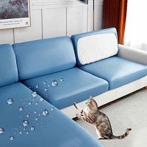 YWQJL Housse Canapé d'angle,Faux Cuir Housse Canape 2 Places Haute Élastique Imperméable,1 2 3 4 Places Extensible Housse Coussin D'assise Extensible Antidérapant,G-Large1Seater(65-85cm) (gaofenlong, neuf)
