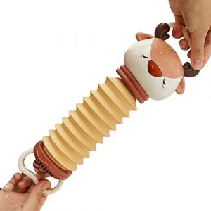 Accord&eacute;on Music &eacute;ducatif Toys for Kids Caricot Anneau b&eacute;b&eacute; Accord&eacute;on Jouet pour Apprentissage Instrument de Son Musical Amusant pour les Voyages et le Voyage en Famille (Cerf) (Terisassa, neuf)